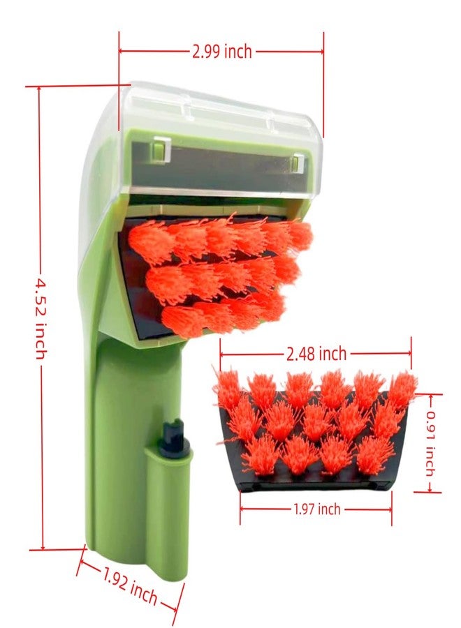 QINAN قطع غيار أدوات متعددة الأغراض من ليتل جرين 1400B متوافقة مع بيسيل 1400B 1425 1400 3194 3353 2458 3588F 1986 1844 2290A 1400W 1425W ملحقات فرشاة تنظيف البقع الصعبة (أخضر 1+1) - Image 3